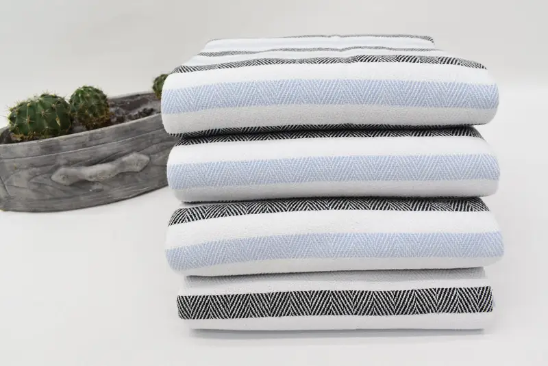 Bachelorette Party Gifts, Valentines Gift, 64x40 Cotton Striped Towel, Spa Towel, Bridal Shower Favors, Best Friend Wedding Gift, Housewarming Gift - 7