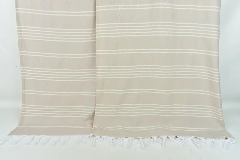 Bridal Shower Gift, 96x70 Cotton Striped Towel, Housewarming Gift, Wedding Gift Customized Blanket, Turkish Bedcover, Home Gift, Woven Throw Blanket - 7