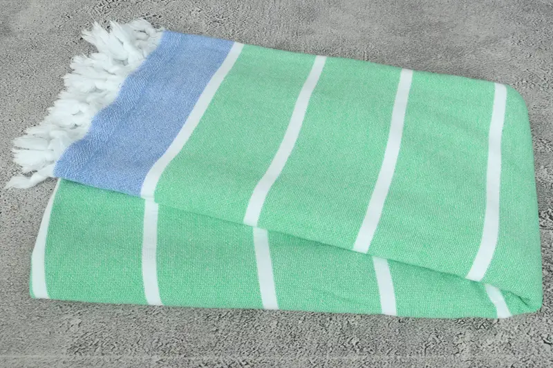 Beach Towel Personalized, Turkish bath towel, Family Gift Basket, 68x40 Cotton Striped Terry Towel, Peshtemal, Custom Towel, Housewarming Gift - 6