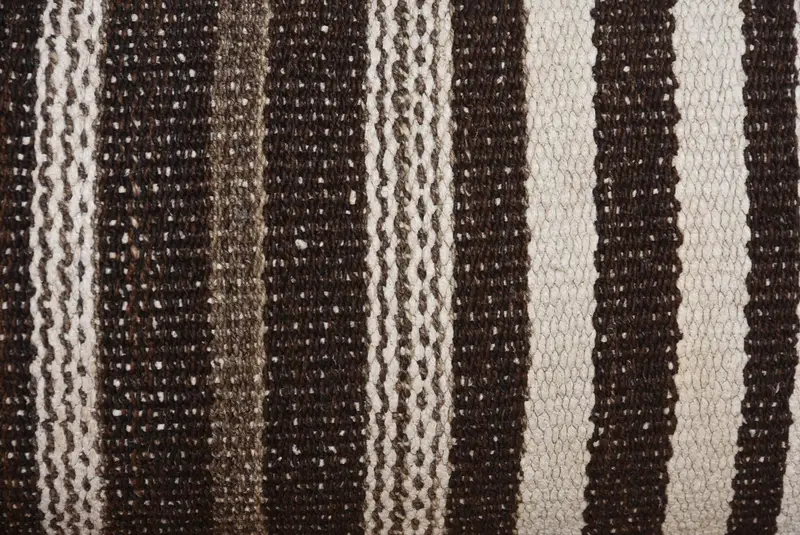 Knitted Cushion Case, Turkish Pillow, 12x36 Brown Pillow Case, Vintage Kilim Throw Pillow, Handmade Kilim Cushion, Knitted Pillow Sham, Cushion Case - 3
