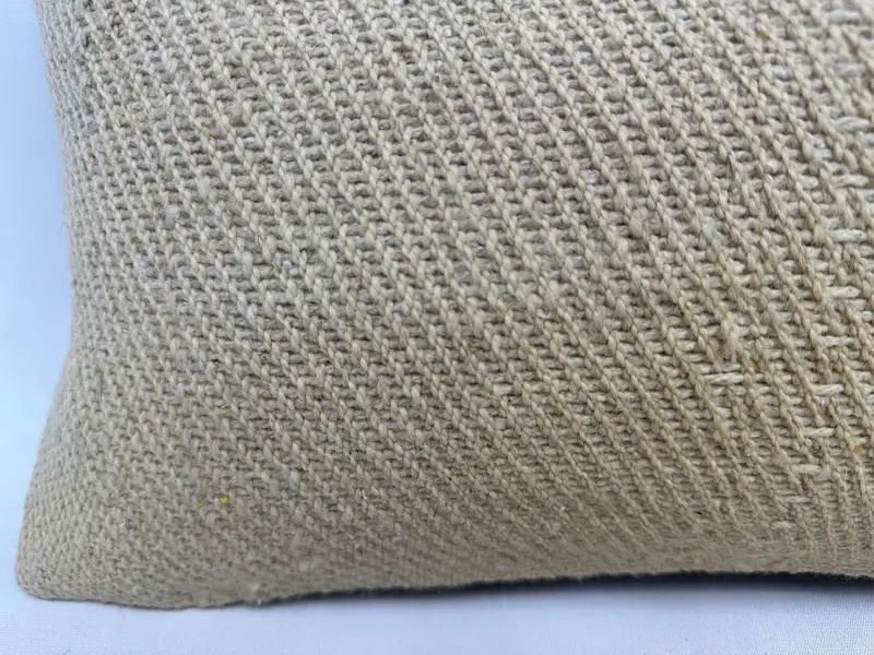 Kilim Pillow, 12x20 Beige Cushion Cover, Decorative Bolster Cushion Cover, Cushion Cover, Turkish Kilim Pillow, Ethnical Kilim Rug Pillow - 2