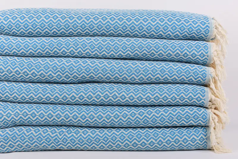 96x80 Cotton Diamond Towel, Home Decor Blankets, Boho Throw Blankets, Beach Wedding Favor, Turkish Blanket, Monogram Beach Blanket, Monogram Blanket - 3