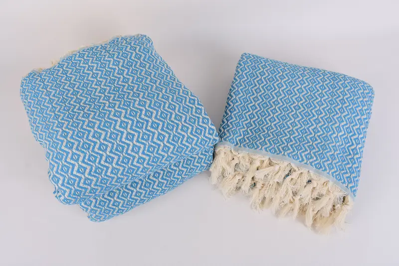 96x80 Cotton Diamond Towel, Home Decor Blankets, Boho Throw Blankets, Beach Wedding Favor, Turkish Blanket, Monogram Beach Blanket, Monogram Blanket - 7