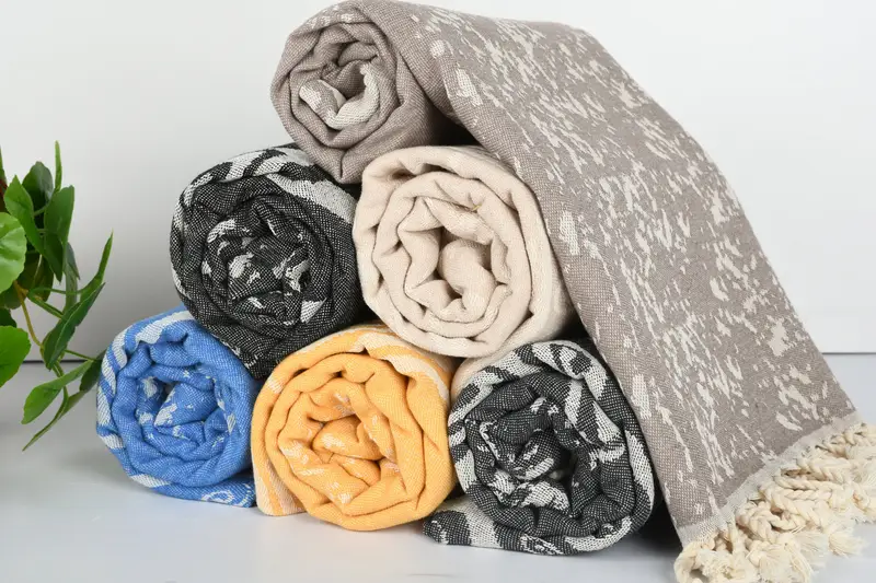 Bridesmaid Gifts, Scarf Towel, 70x40 Cotton Carretta Patterned Towel, Organic Turkish towel, Bachelorette Party Gift, Christmas Favors, Spa Towel - 5