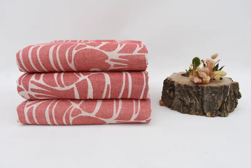 Boho Throw Blankets, Spa Gift, 108x104 Cotton Fish Design Towel, Woven Throw Blanket, Turkish Towel Beach Blanket, Bridesmaid Gifts - 7