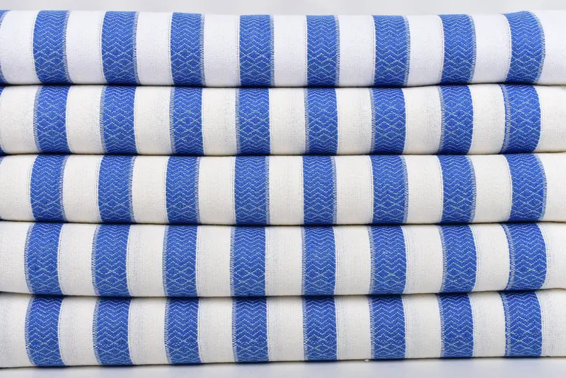 Valentines Day Gift For Him, Quick-dry peshtemal, Turkish Towel USA, Lightweight towel, Monogrammed Turkish Towel, 70x36 Cotton Striped Towel - 2
