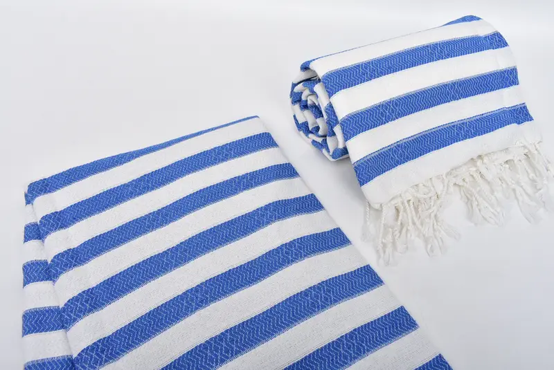 Valentines Day Gift For Him, Quick-dry peshtemal, Turkish Towel USA, Lightweight towel, Monogrammed Turkish Towel, 70x36 Cotton Striped Towel - 7