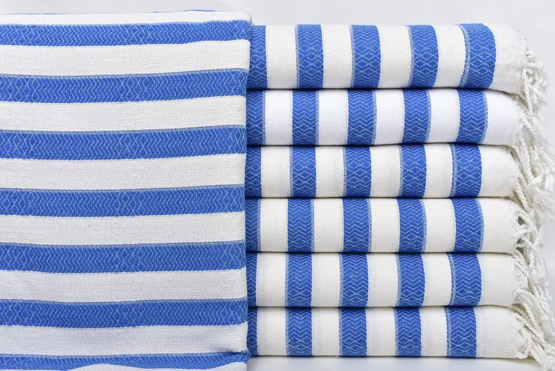 Valentines Day Gift For Him, Quick-dry peshtemal, Turkish Towel USA, Lightweight towel, Monogrammed Turkish Towel, 70x36 Cotton Striped Towel - 1