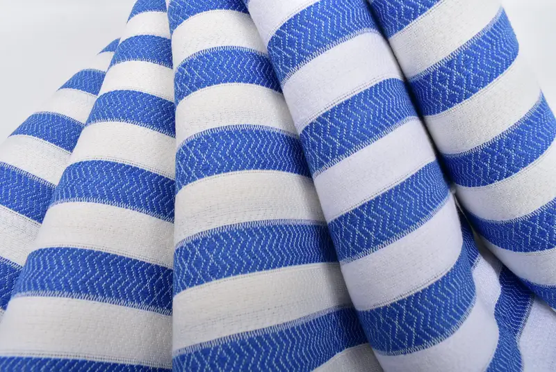 Valentines Day Gift For Him, Quick-dry peshtemal, Turkish Towel USA, Lightweight towel, Monogrammed Turkish Towel, 70x36 Cotton Striped Towel - 5