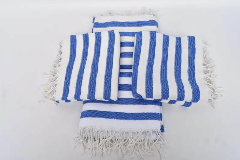 Valentines Day Gift For Him, Quick-dry peshtemal, Turkish Towel USA, Lightweight towel, Monogrammed Turkish Towel, 70x36 Cotton Striped Towel - 6