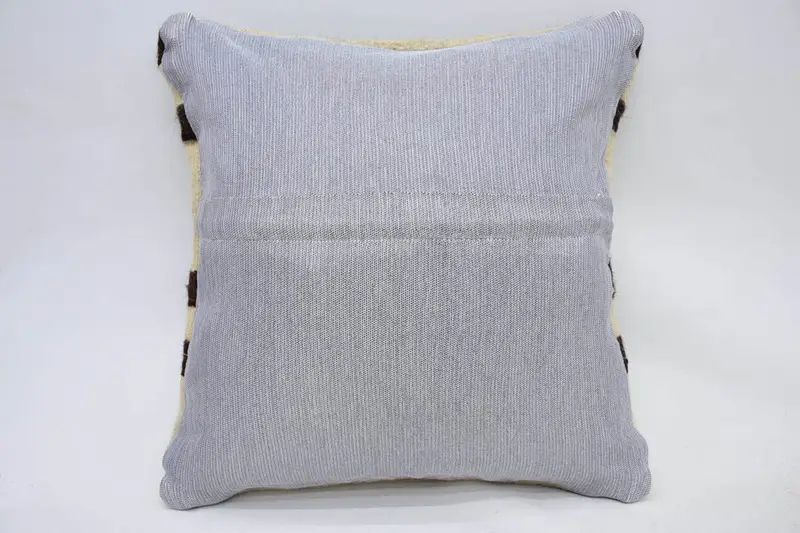 16x16 Beige Pillow Cover, Designer Throw Cushion Case, Pillow for Couch, Boho Pillow Sham Cover, Pillow Sham, Antique Pillows, Anatolian Pillow Sham - 6