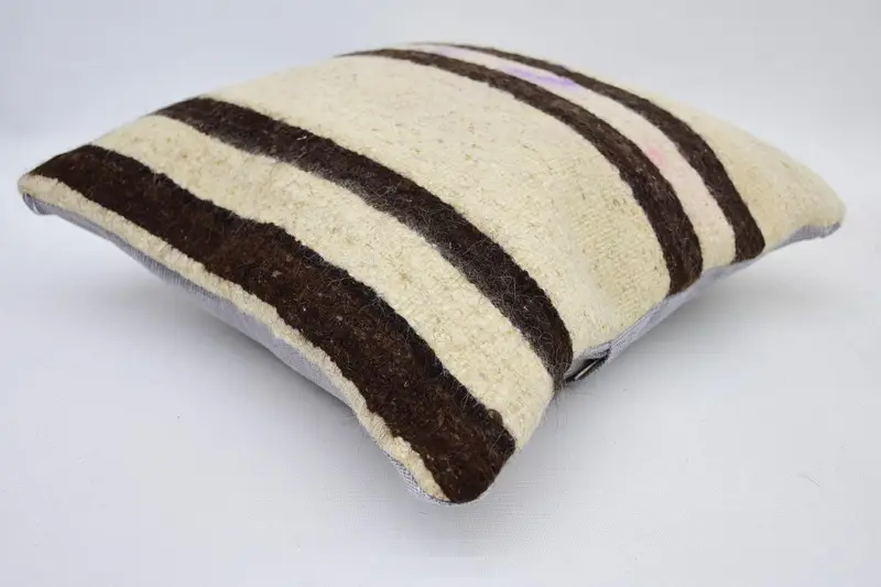 16x16 Beige Pillow Cover, Designer Throw Cushion Case, Pillow for Couch, Boho Pillow Sham Cover, Pillow Sham, Antique Pillows, Anatolian Pillow Sham - 5