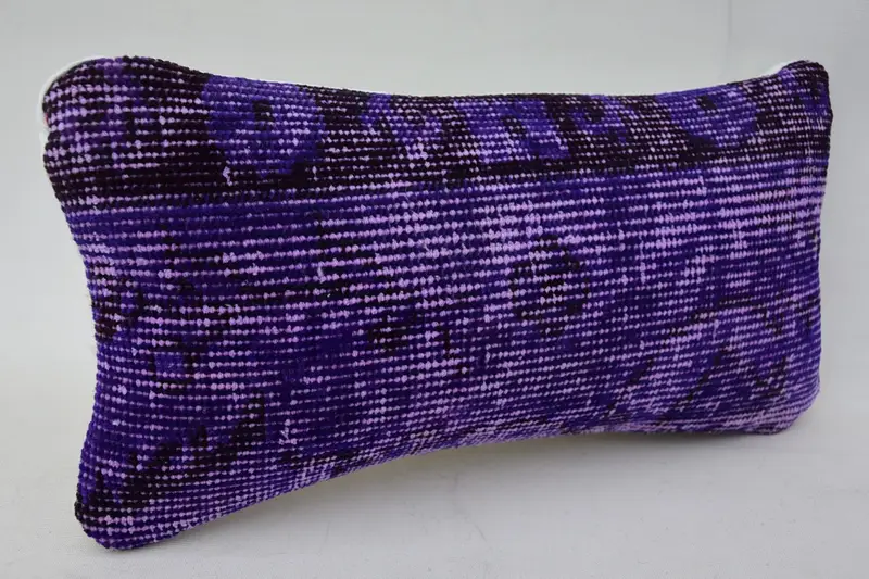 8x16 Purple Pillow Case, Vintage Kilim Throw Pillow, Authentic Pillow Cover, Cushion Cover, Kilim Cushion Sham, Vintage Kilim Pillow - 2