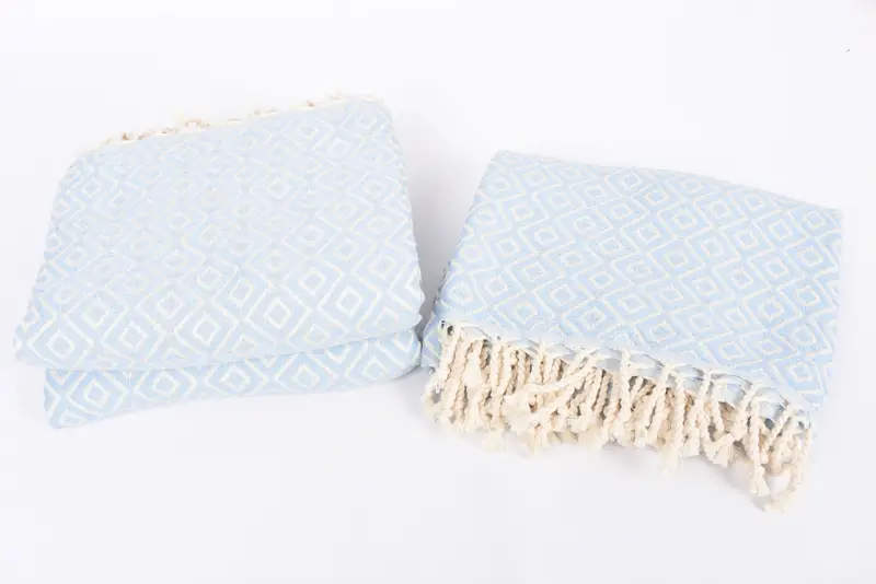 Gifts For Him, Embroidered Turkish Towel, Quick-dry towel, Gift Boxes Towel, 70x40 Cotton Diamond Towel, Sand-Resistant Peshtemal, Handmade Gift - 7