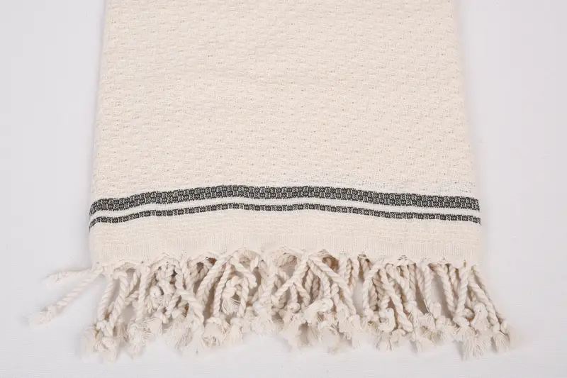 Sand-Resistant Peshtemal, Wedding Gifts Towel, 68x36 Cotton Striped Towel, Xmas Gifts, Peshtemal Towel USA, Custom Towel, Summer Gift, Wedding Towel - 3