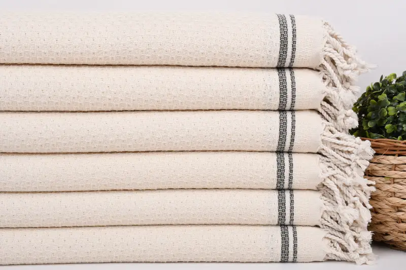 Sand-Resistant Peshtemal, Wedding Gifts Towel, 68x36 Cotton Striped Towel, Xmas Gifts, Peshtemal Towel USA, Custom Towel, Summer Gift, Wedding Towel - 2