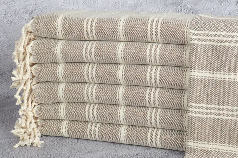 Personalized Gift, Monogram Hand Towel, Personalized Home Gift Wedding, Personalized Gift For Him, Personalized Gifts, 36x24 Cotton Striped Towel - 1