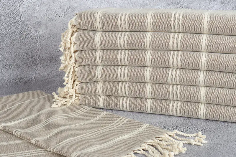 Personalized Gift, Monogram Hand Towel, Personalized Home Gift Wedding, Personalized Gift For Him, Personalized Gifts, 36x24 Cotton Striped Towel - 2