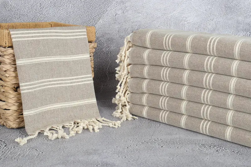 Personalized Gift, Monogram Hand Towel, Personalized Home Gift Wedding, Personalized Gift For Him, Personalized Gifts, 36x24 Cotton Striped Towel - 3