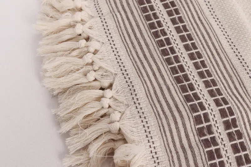 Turkish Cotton Blanket, Custom Wedding Gifts, Personalized Wedding Gift, Decorative Blanket, Monogram Blanket, 96x94 Linen Striped Towel - 7
