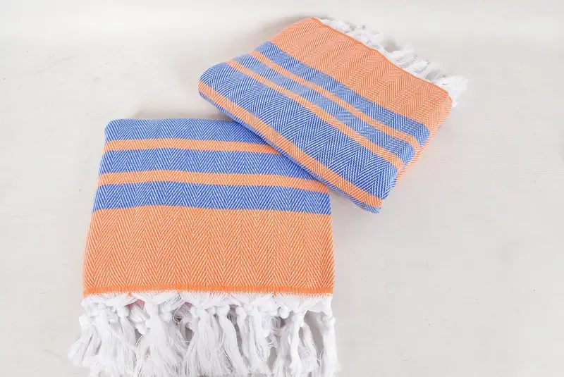 Beach Size Towel, Wedding Gift, Turkish Bath Towel USA, Lightweight Turkish towel, Welcome Wedding Gift, 68x36 Cotton Chevron Towel, Travel towel - 6