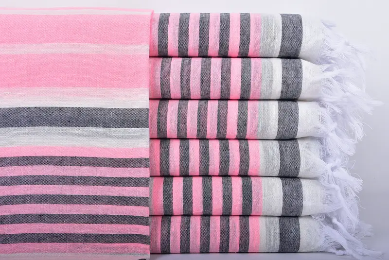 Gift For Him, Cute Beach Towel, Decorative Towel, Bath towel, 68x40 Cotton Striped Towel, Bridesmaid Gifts Personalized, Personalized Beach Towel - 1
