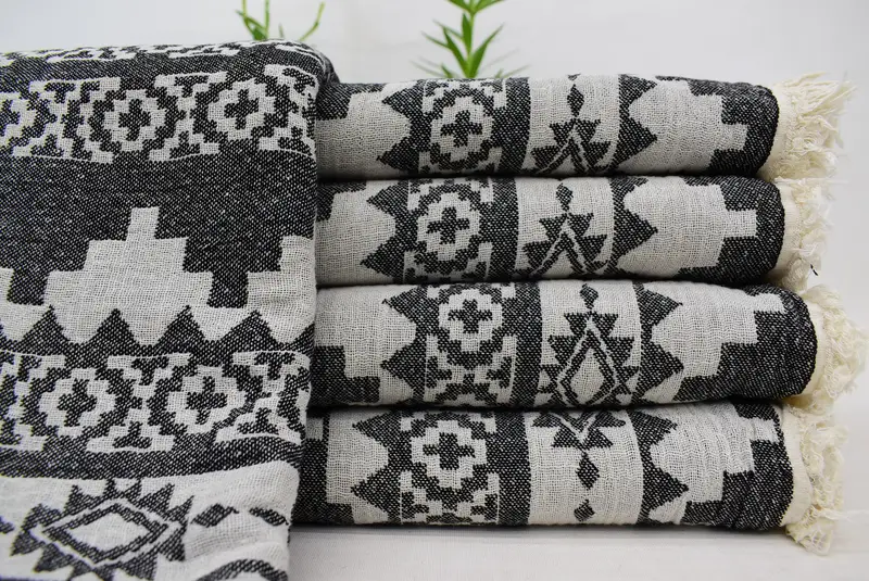 70x36 Cotton Kilim Towel, Bridesmaid Gift Towel, Valentines Day Gift For Him, Customized Turkish Towel, Bachelorette Party Decorations, Summer Gift - 1