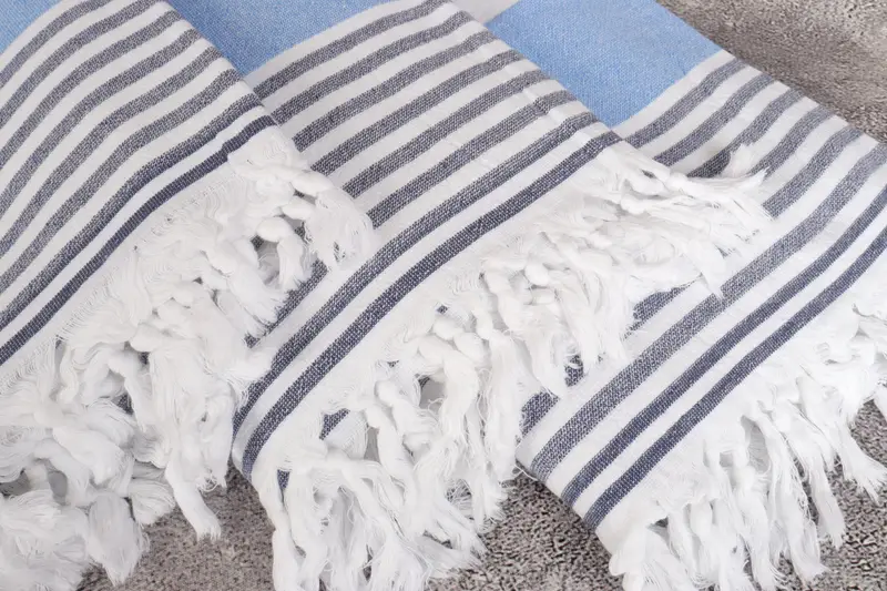 Turkish bath towel for spa, Personalize Gift, Wedding Gifts Towel, Summer Gift, Embroidered Towel, 68x36 Cotton Striped Terry Towel, Summer Towel - 5