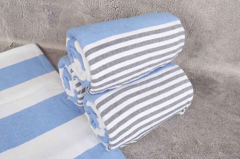 Turkish bath towel for spa, Personalize Gift, Wedding Gifts Towel, Summer Gift, Embroidered Towel, 68x36 Cotton Striped Terry Towel, Summer Towel - 7