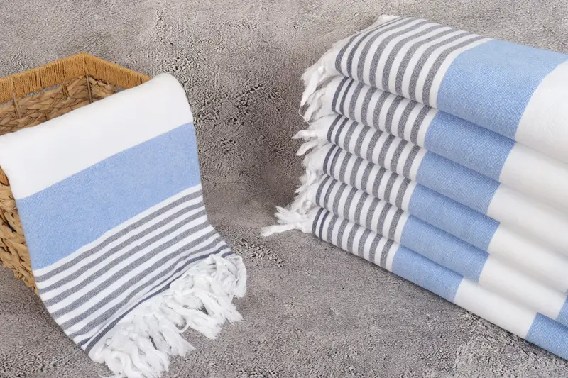 Turkish bath towel for spa, Personalize Gift, Wedding Gifts Towel, Summer Gift, Embroidered Towel, 68x36 Cotton Striped Terry Towel, Summer Towel - 3