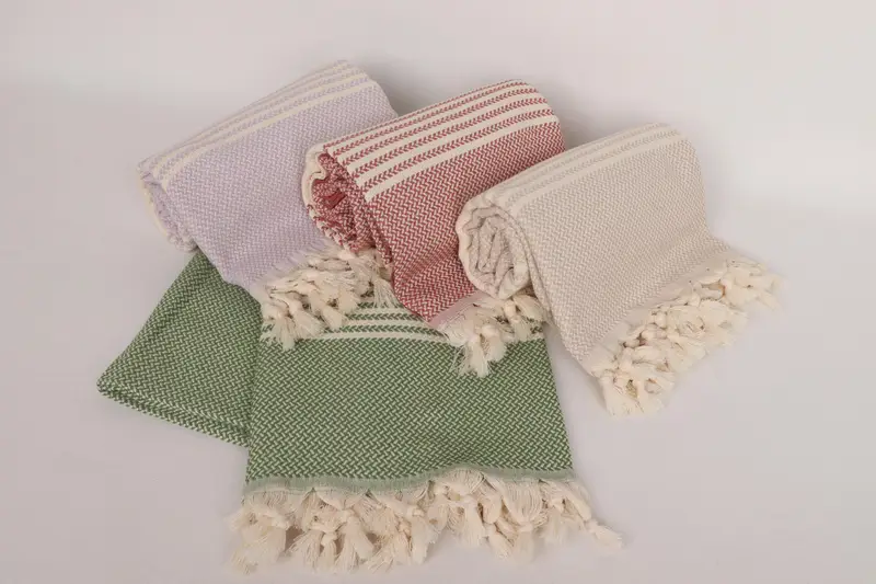 Beach Towel Bulk, Organic Turkish towel, Custom Beach Towel, Personalized Gift For Her, 70x40 Cotton Striped Towel, Absorbent Turkish towel - 6