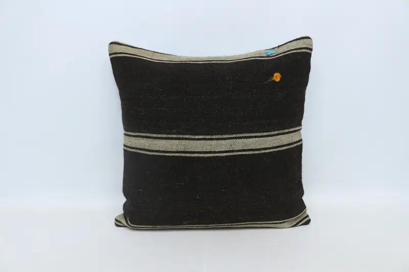 Pillow, Pillow for Couch, Interior Designer Pillow, Bed Cushion Cover, Rustic Pillow Sham, 28x28 Brown Cushion Cover, Antique Pillows - 1