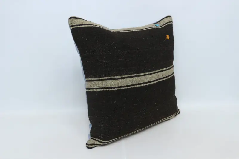 Pillow, Pillow for Couch, Interior Designer Pillow, Bed Cushion Cover, Rustic Pillow Sham, 28x28 Brown Cushion Cover, Antique Pillows - 3