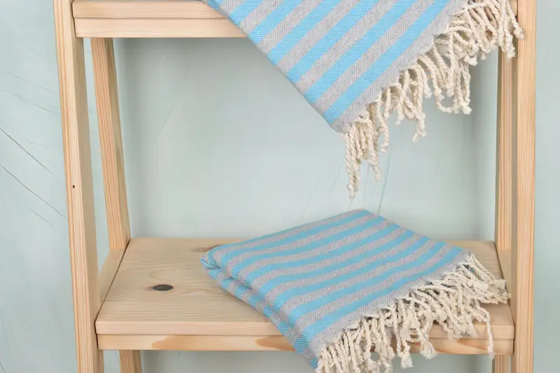 Personalized Beach Towel, 70x36 Cotton Striped Towel, Custom Gifts, Luxury Turkish Bath Towel, Beach towel, Wedding Gifts Towel, Scarf Towel - 5