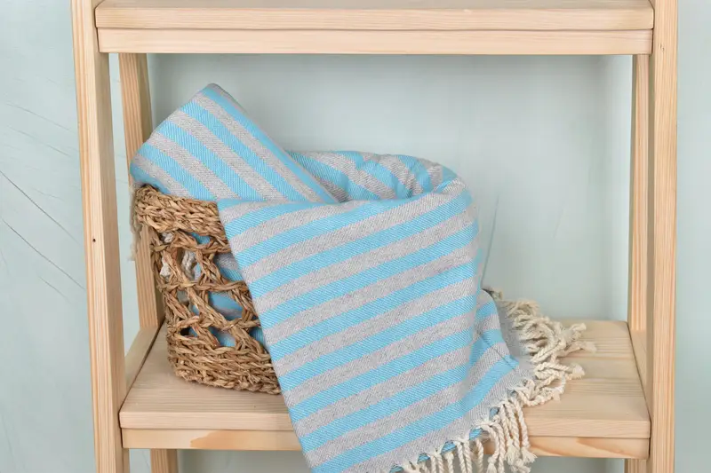 Personalized Beach Towel, 70x36 Cotton Striped Towel, Custom Gifts, Luxury Turkish Bath Towel, Beach towel, Wedding Gifts Towel, Scarf Towel - 4