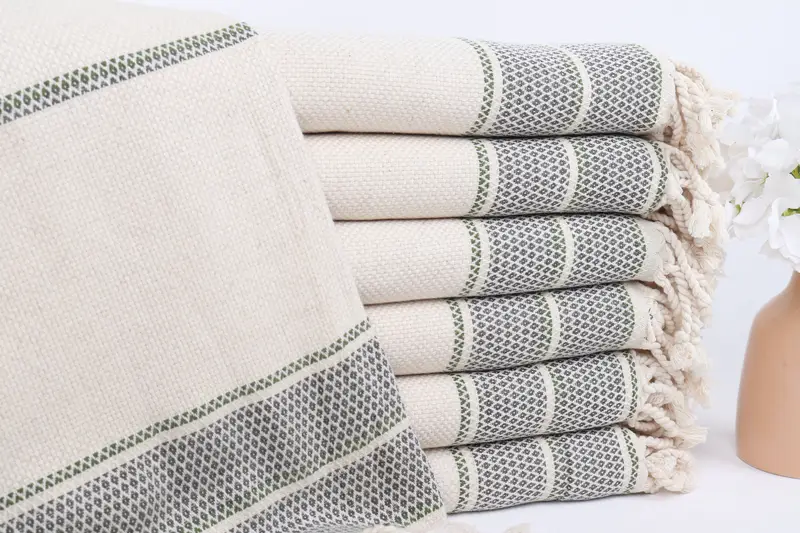 Travel towel, 70x36 Linen Striped Towel, Birthday Gift, Soft organic Turkish peshtemal for luxury spa use, Bachelorette Gifts, Monogram Beach Towel - 1