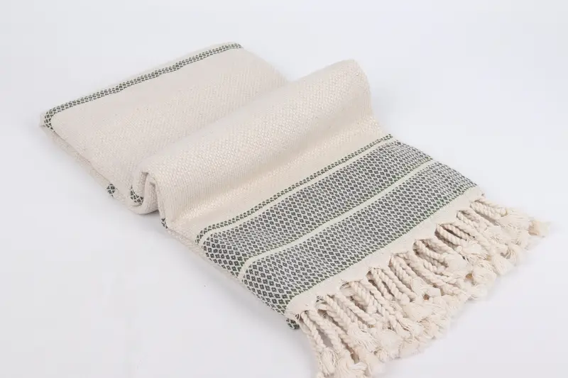 Travel towel, 70x36 Linen Striped Towel, Birthday Gift, Soft organic Turkish peshtemal for luxury spa use, Bachelorette Gifts, Monogram Beach Towel - 6