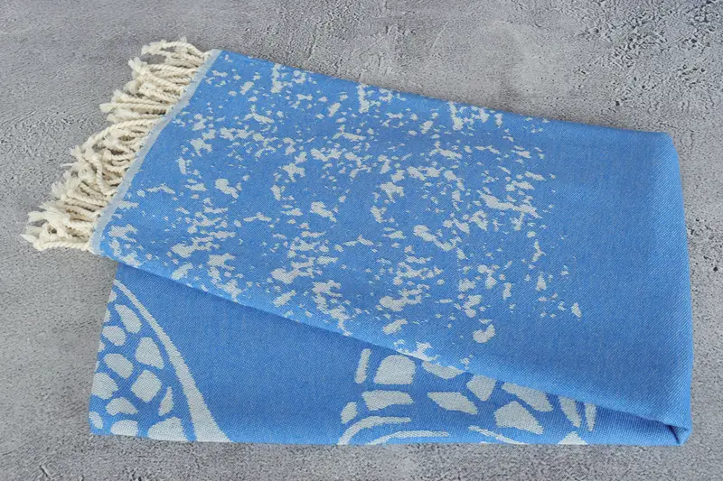 Bath towel, Bridal Shower Favor, Turkish beach towel, Organic towel, Handmade Turkish hammam towel, Gym Towel, 70x40 Cotton Carretta Patterned Towel - 7