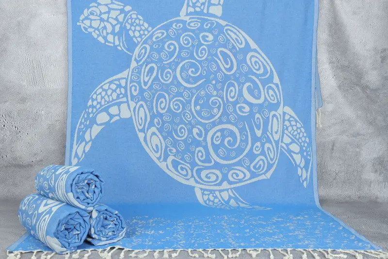 Bath towel, Bridal Shower Favor, Turkish beach towel, Organic towel, Handmade Turkish hammam towel, Gym Towel, 70x40 Cotton Carretta Patterned Towel - 1