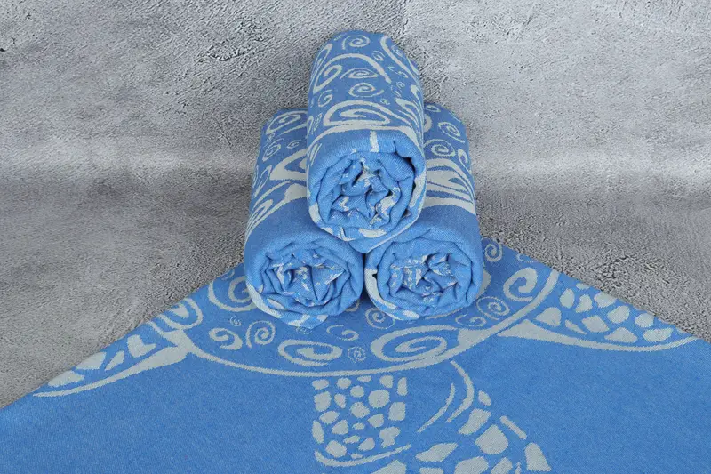 Bath towel, Bridal Shower Favor, Turkish beach towel, Organic towel, Handmade Turkish hammam towel, Gym Towel, 70x40 Cotton Carretta Patterned Towel - 8