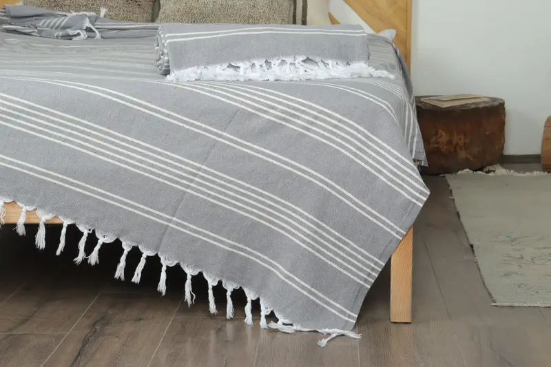 Throw Blanket, 96x70 Cotton Striped Towel, Spooky Bachelorette Party, Turkish Tablecloth, Bachelorette Party Favors, Housewarming Gift, Bridal Gifts - 7