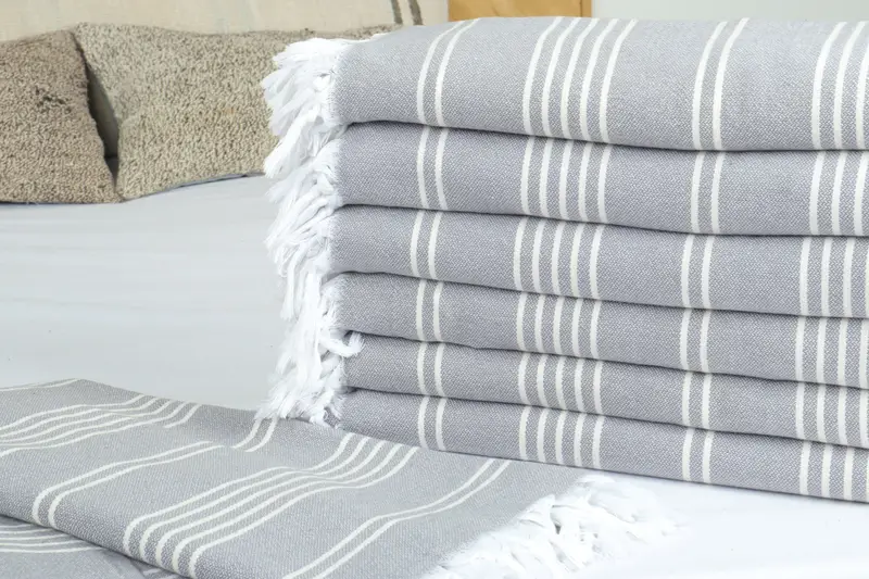 Throw Blanket, 96x70 Cotton Striped Towel, Spooky Bachelorette Party, Turkish Tablecloth, Bachelorette Party Favors, Housewarming Gift, Bridal Gifts - 3