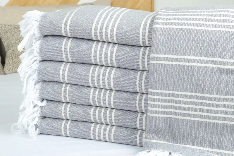 Throw Blanket, 96x70 Cotton Striped Towel, Spooky Bachelorette Party, Turkish Tablecloth, Bachelorette Party Favors, Housewarming Gift, Bridal Gifts - 2