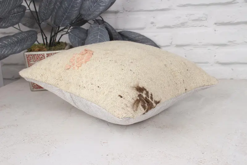Pattern Throw Cushion Case, Cushion, Boho Pillow Sham Cover, Pillow for Couch, 12x12 Beige Pillow Sham, Home Decor Pillow - 6