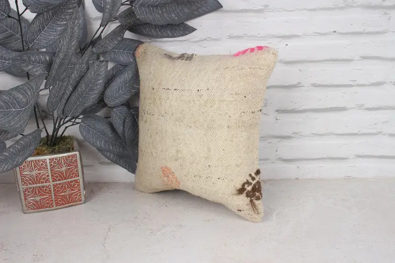 Pattern Throw Cushion Case, Cushion, Boho Pillow Sham Cover, Pillow for Couch, 12x12 Beige Pillow Sham, Home Decor Pillow - 4