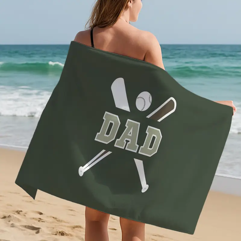 Beach Towel for Dad, Custom Sports Towel for Father’s Day, Personalized Pool Towel Gift - 1