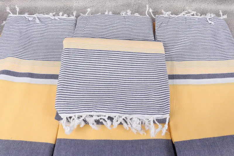 Absorbent towel, Soft towel, Eco-Friendly Turkish Towel, 68x40 Cotton Striped Towel, Hammam towel, Wedding Gift Ideas, Girls Weekend Getaways Ideas - 4