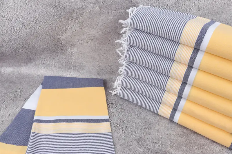 Absorbent towel, Soft towel, Eco-Friendly Turkish Towel, 68x40 Cotton Striped Towel, Hammam towel, Wedding Gift Ideas, Girls Weekend Getaways Ideas - 2