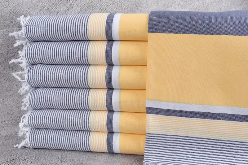 Absorbent towel, Soft towel, Eco-Friendly Turkish Towel, 68x40 Cotton Striped Towel, Hammam towel, Wedding Gift Ideas, Girls Weekend Getaways Ideas - 1