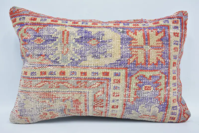 Cushion Cover, Gift Pillow, Outdoor Patio Cushion, Toss Cushion Cover, Kilim Pillow, 16x24 Blue Pillow, Vintage Pillow, Outdoor Cushion Case - 1